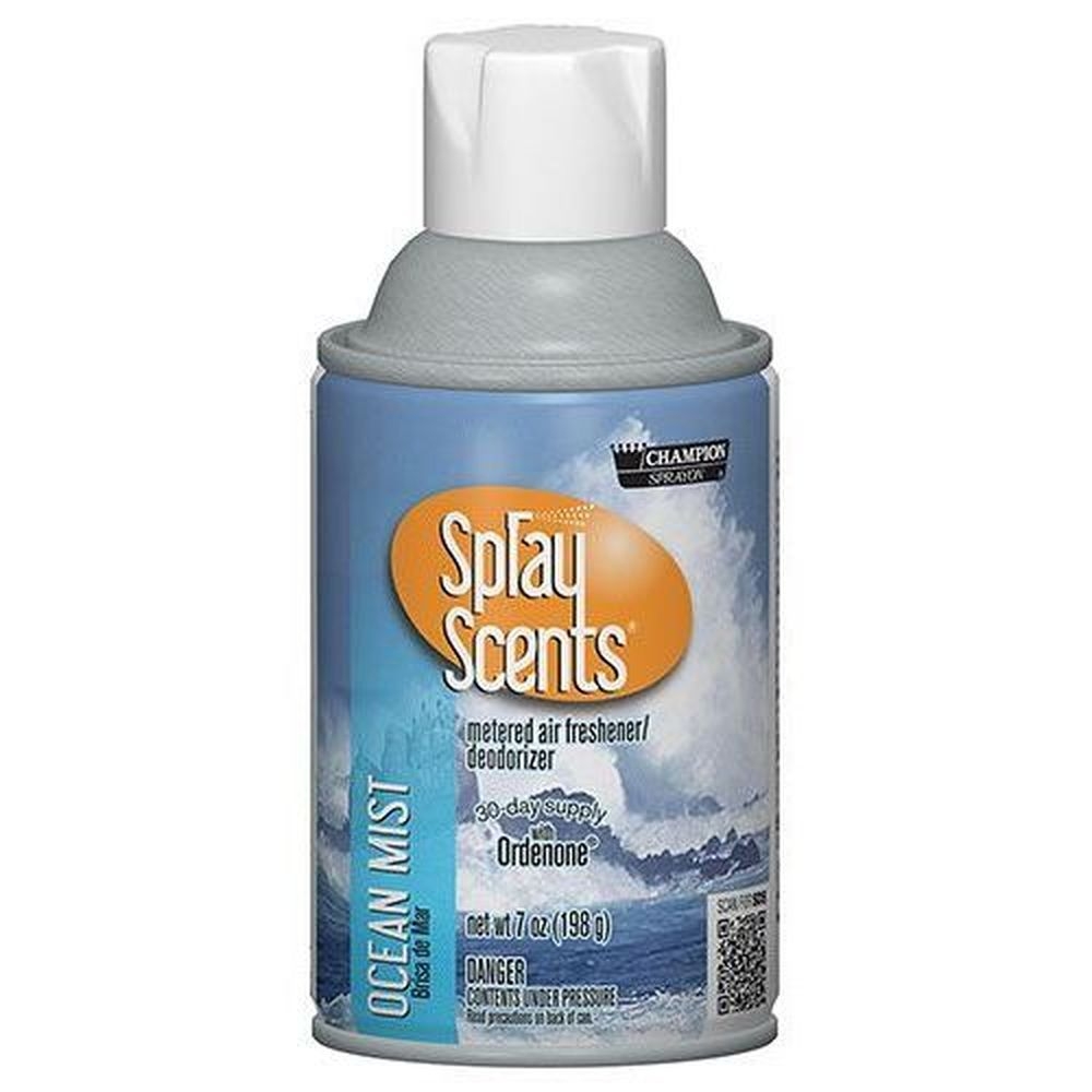 SprayScents Ocean Mist Metered Air Freshener, 7 Ounce Aerosol -- 12 per case.