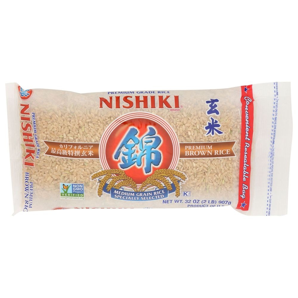 Nishiki Premium Medium Grain Brown Rice, 2 Pound -- 12 per case