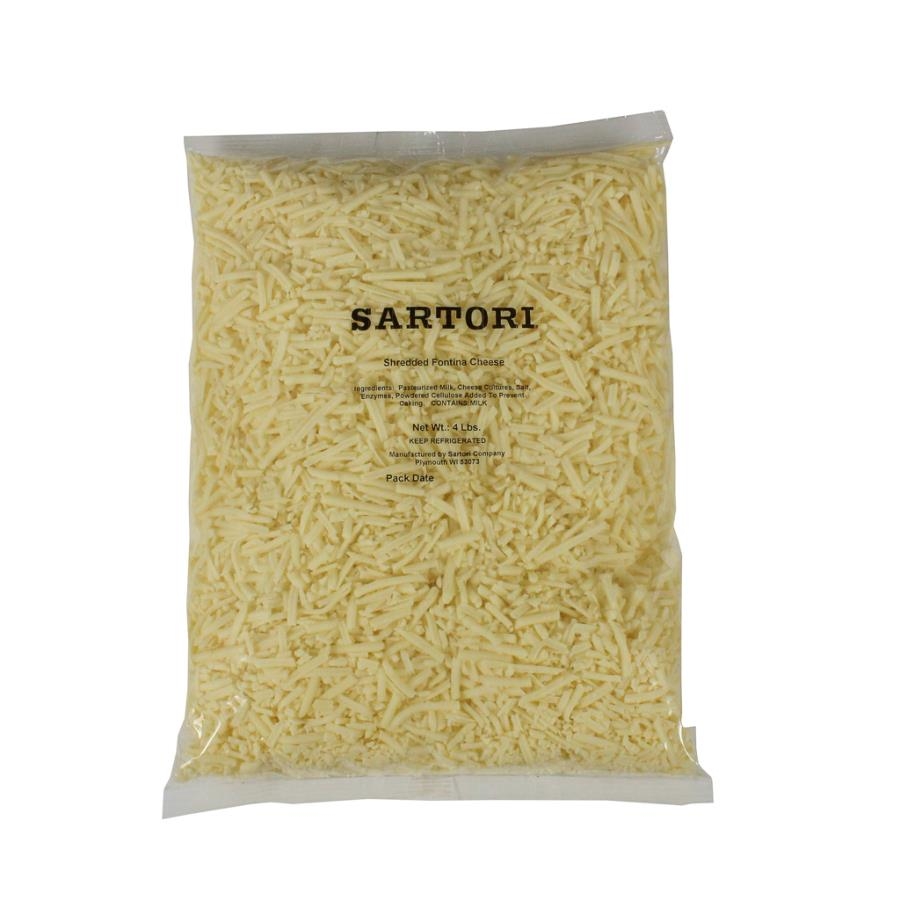 Sartori Foods Shred Fontina Cheese, 4 Pound -- 2 per case.