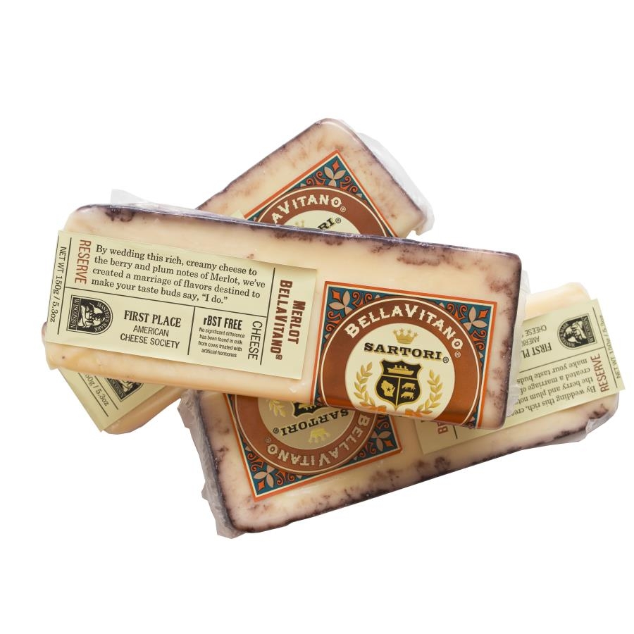 Sartori Merlot Bellavitano Reserve Cheese, 5.3 Ounce -- 12 per case