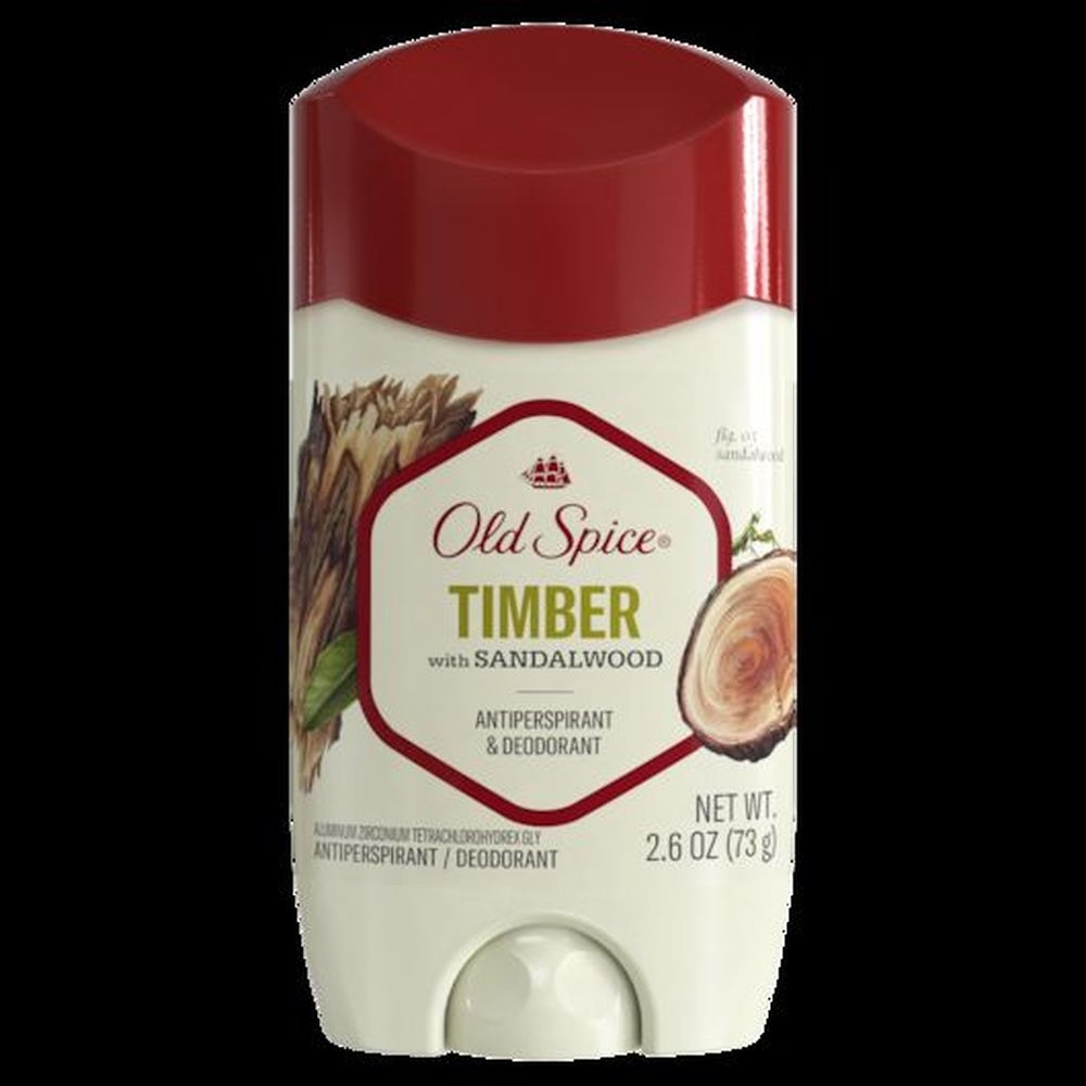 Old Spice Timber Invisible Solid Antiperspirant / Deodorant -- 12 per case.