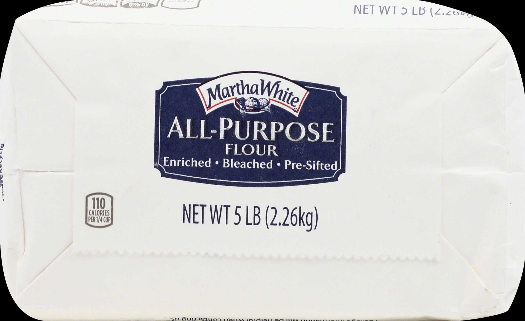 Martha White All Purpose Flour, 5 Pound -- 8 per case.