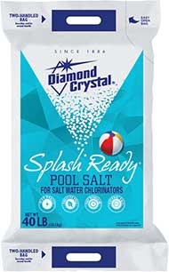 Diamond Crystal Splash Ready Pool Salt, 40 Pound