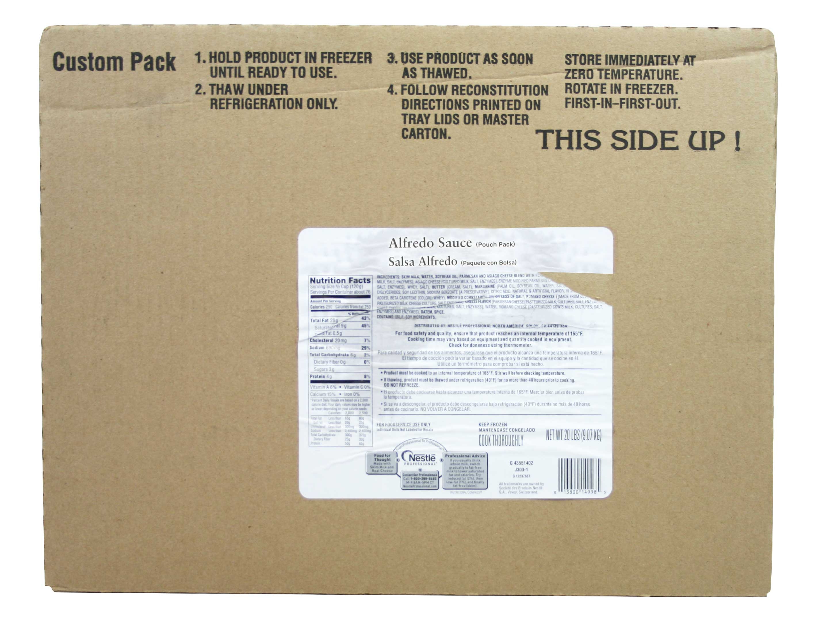 Nestle Alfredo Sauce, 80 Ounce -- 4 per case.