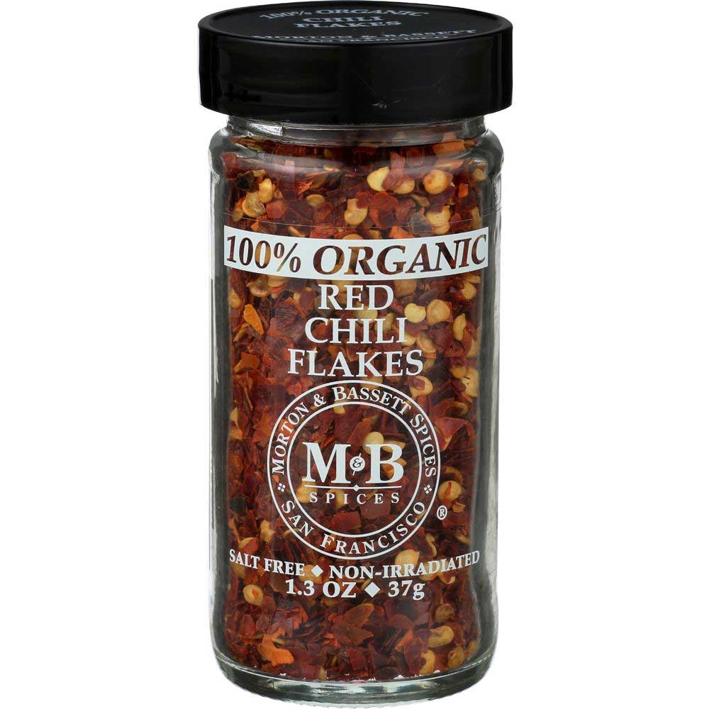 Morton and Bassett Organic Red Chili Flake Seasoning, 1.3 Ounce -- 3 per case