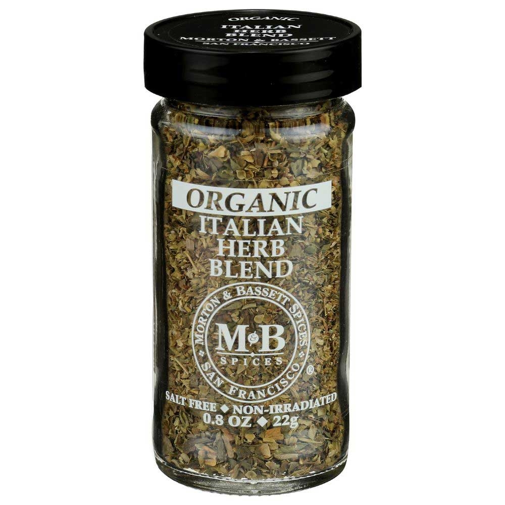 Morton and Bassett Organic Italian Herb Blend, 0.8 Ounce -- 3 per case