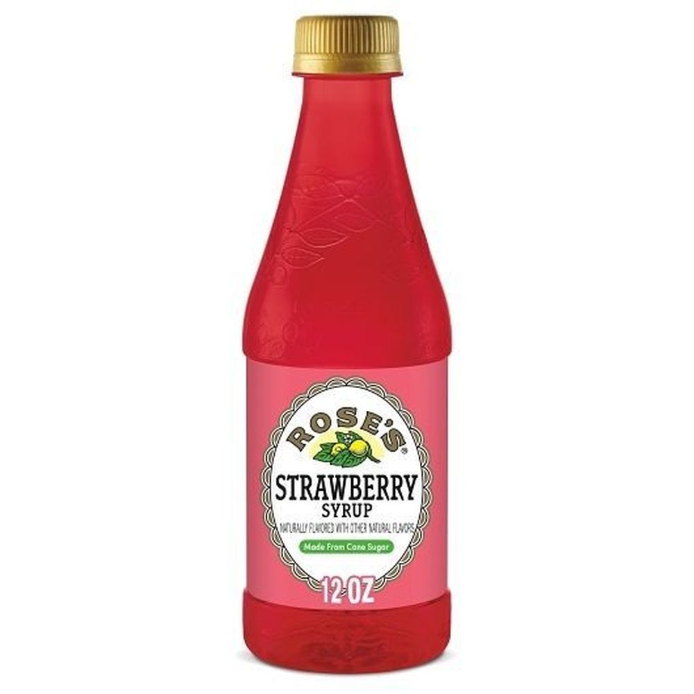 Roses Strawberry Simple Syrup, 12 Fluid Ounce -- 6 per case