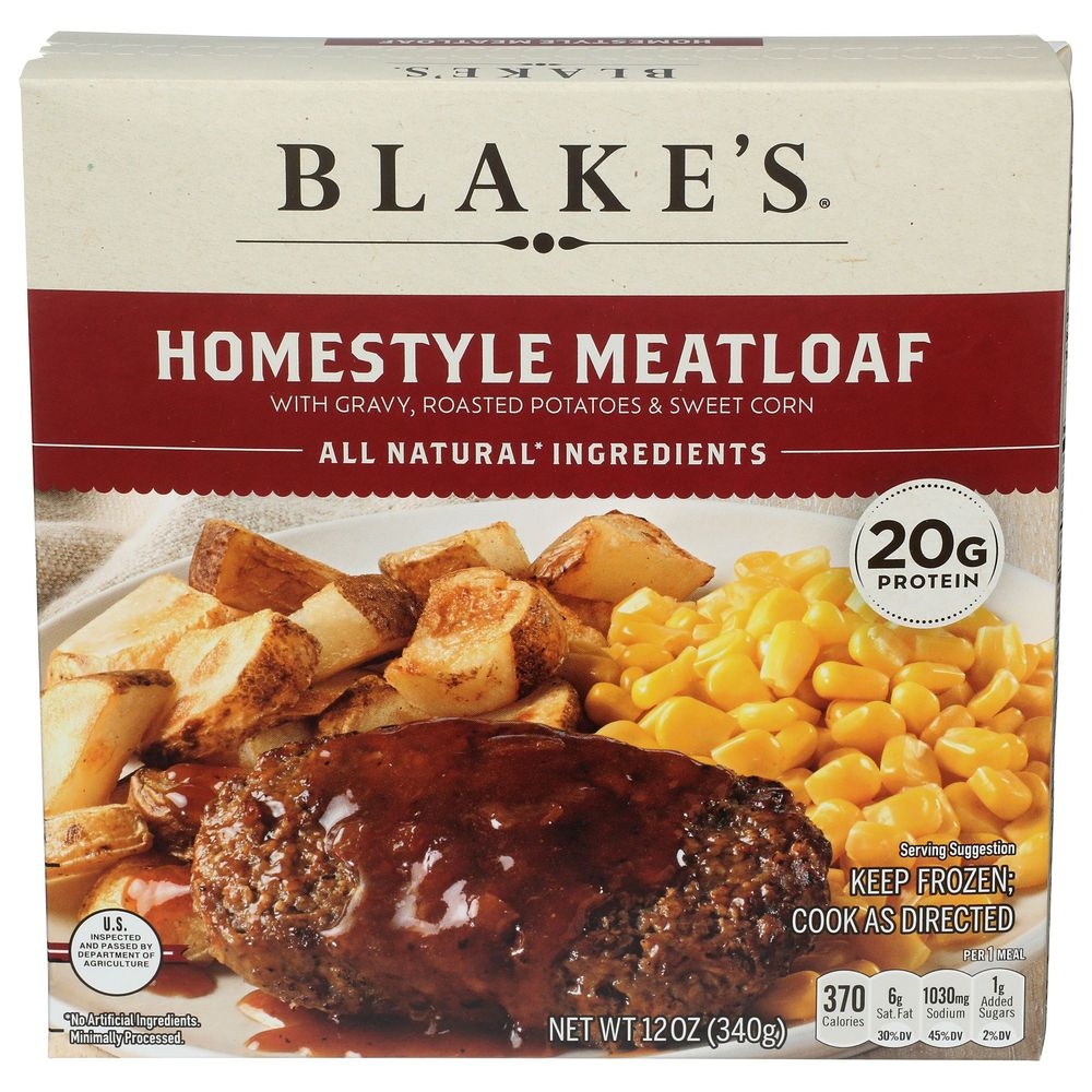 Blakes Homestyle Meatloaf with Gravy Roasted Potatoes and Sweet Corn, 12 Ounce -- 8 per case