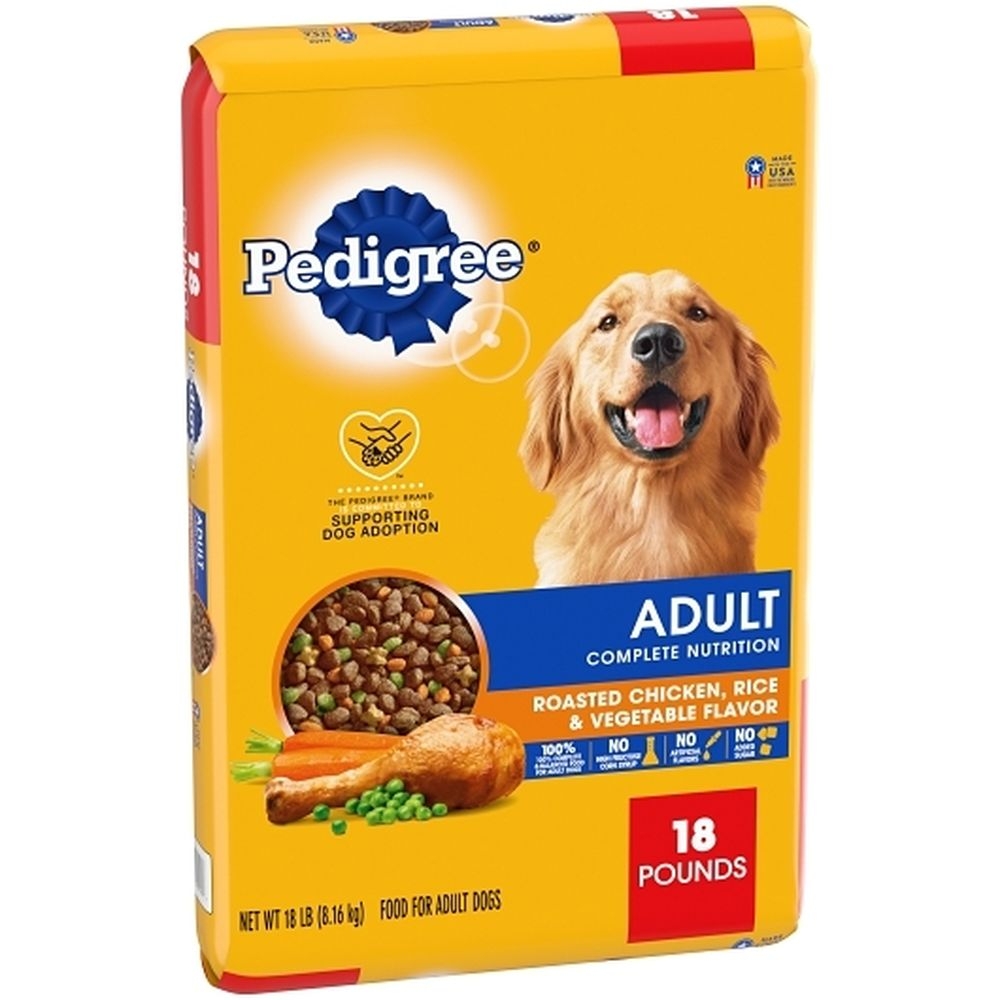 Pedigree Chicken and Vegetables Adult Dry Dog Food, 18 Pound