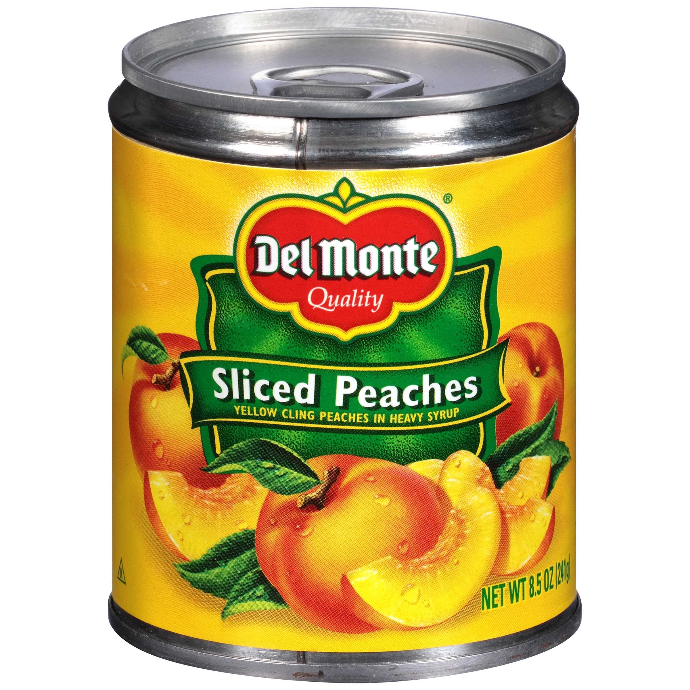 Del Monte Yellow Cling Sliced Peaches in Heavy Syrup, 8.5 Ounce -- 12 per case.