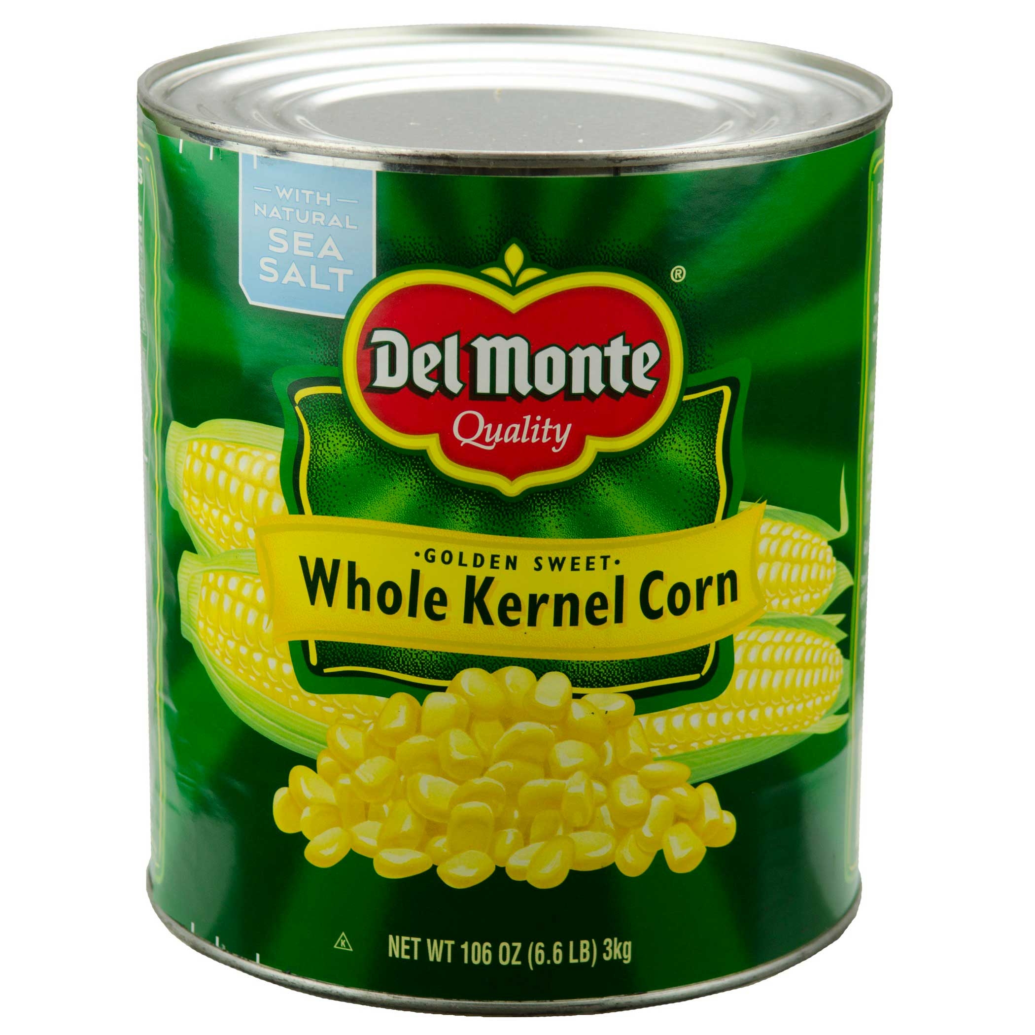 Del Monte Golden Sweet Whole Kernel Corn, 106 Ounce -- 6 per case.