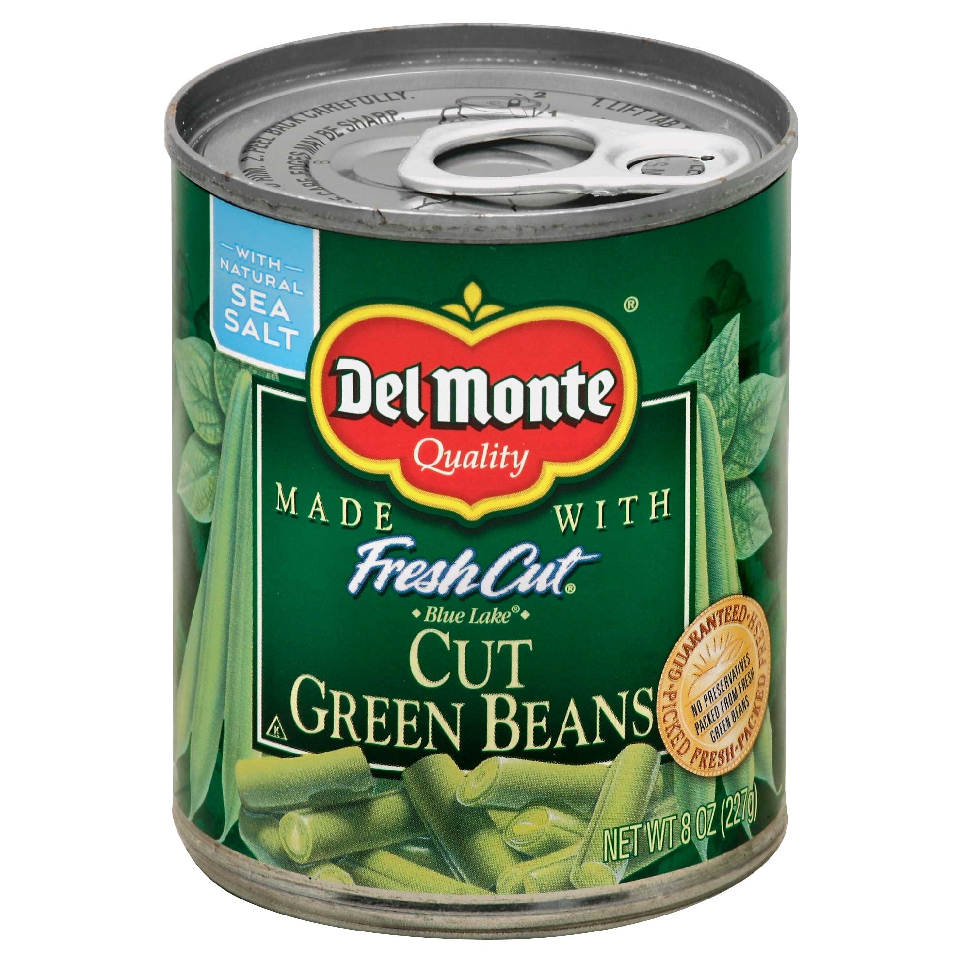 Del Monte Fresh Cut Green Bean Cut, 8 Ounce -- 12 per case.
