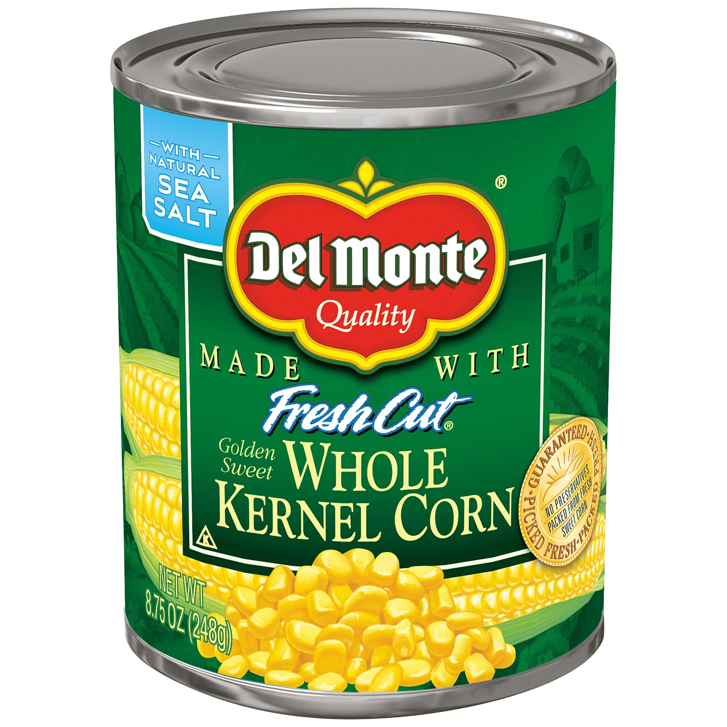 Del Monte Fresh Cut Whole Kernel Corn Vegetable, 8.75 Ounce -- 12 per case.