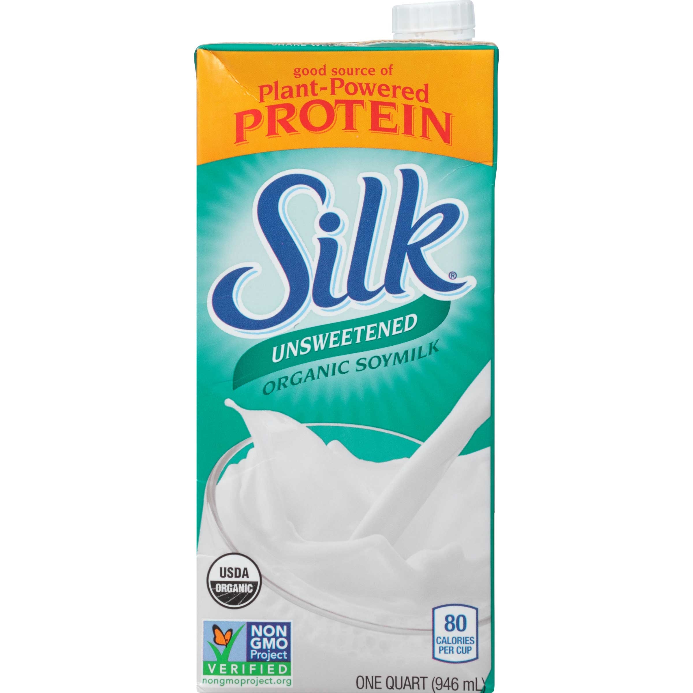 Silk All Natural Aseptic Unsweetened Soymilk, 32 Ounce -- 6 per case.