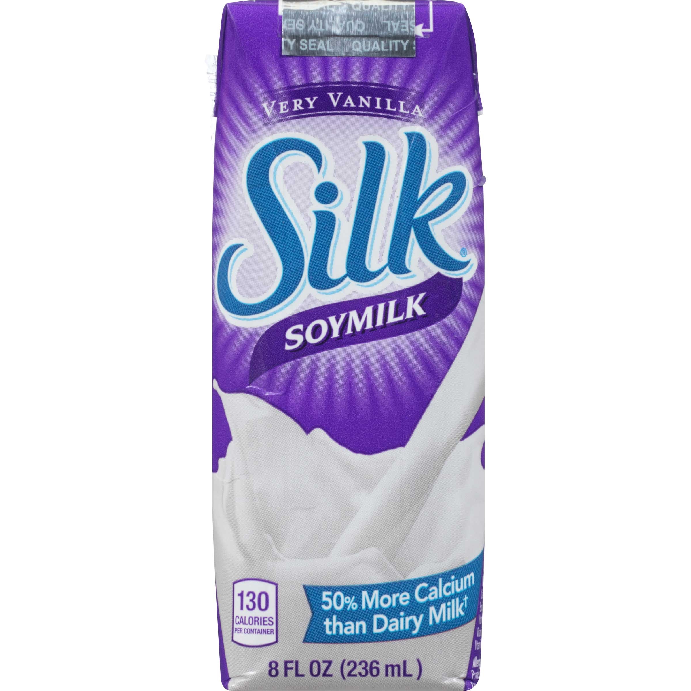 Silk Very Vanilla Soymilk, 8 Ounce -- 18 per case.