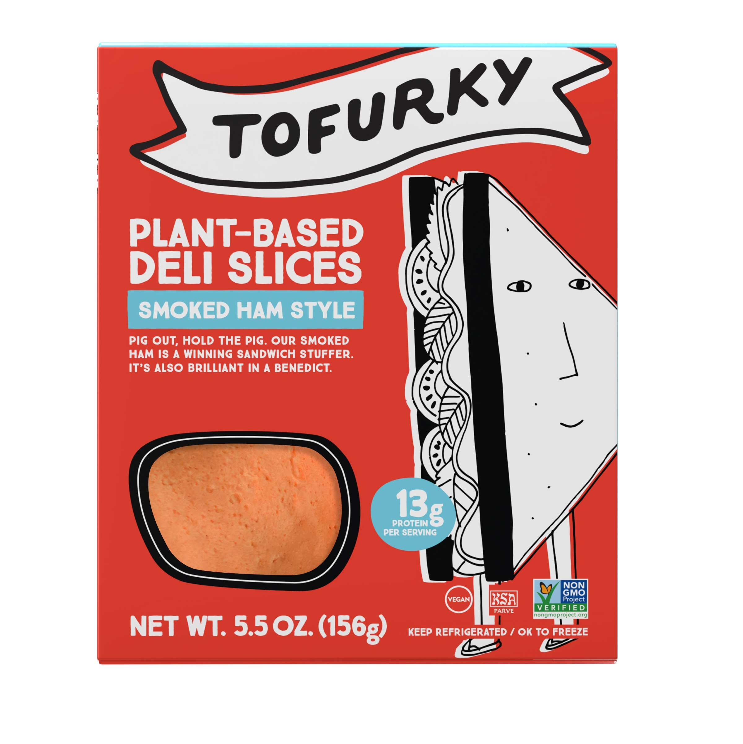 Tofurky Smoked Ham Style Deli Slices, 5.5 Ounce -- 6 per case