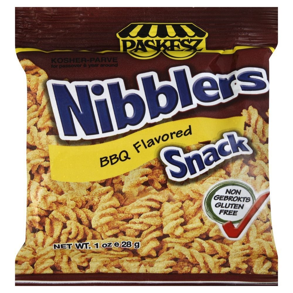 Paskesz Nibblers BBQ Snack, 1 Ounce -- 48 per case