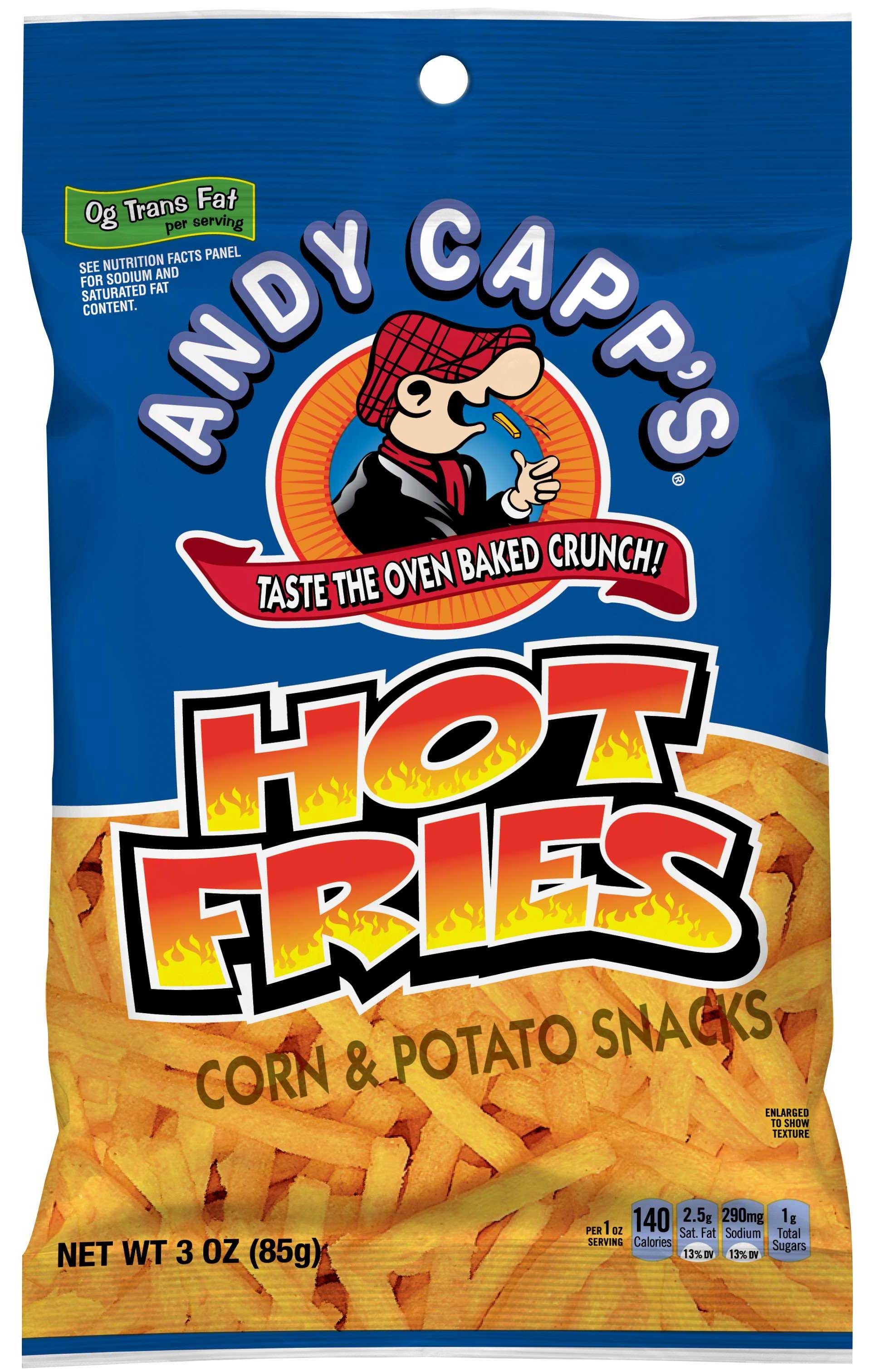 Andy Capp Hot Fries, 3 Ounce Package -- 35 per case