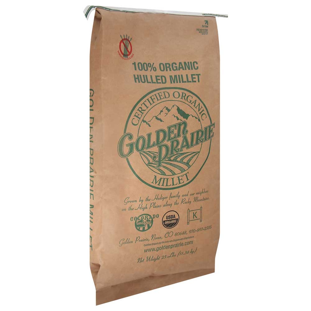 Unfi Organic Hulled Millet, 25 Pound.