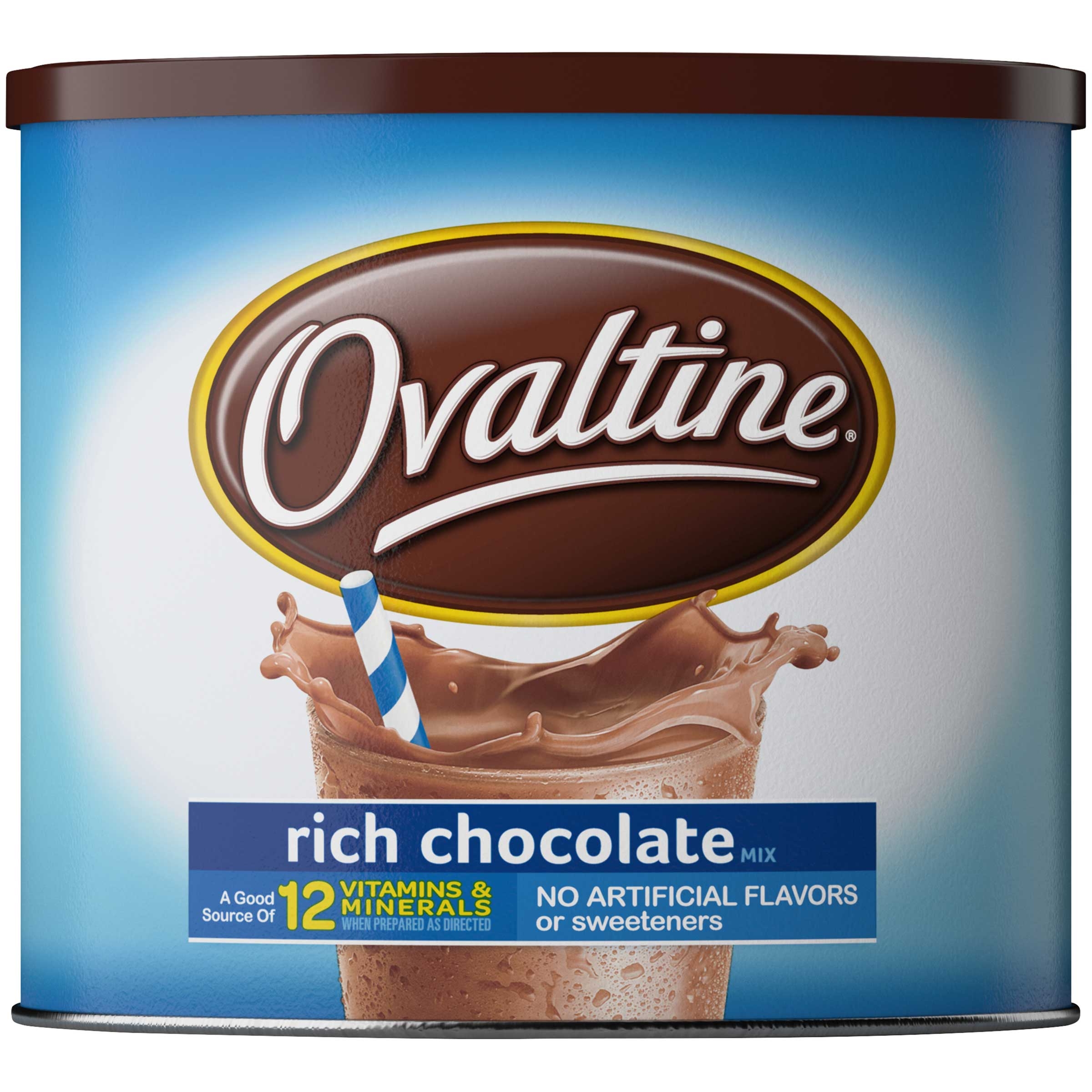 Nestle Ovaltine Milk Flavoring Rich Chocolate Mix, 18 Ounce Canister -- 4 per case.