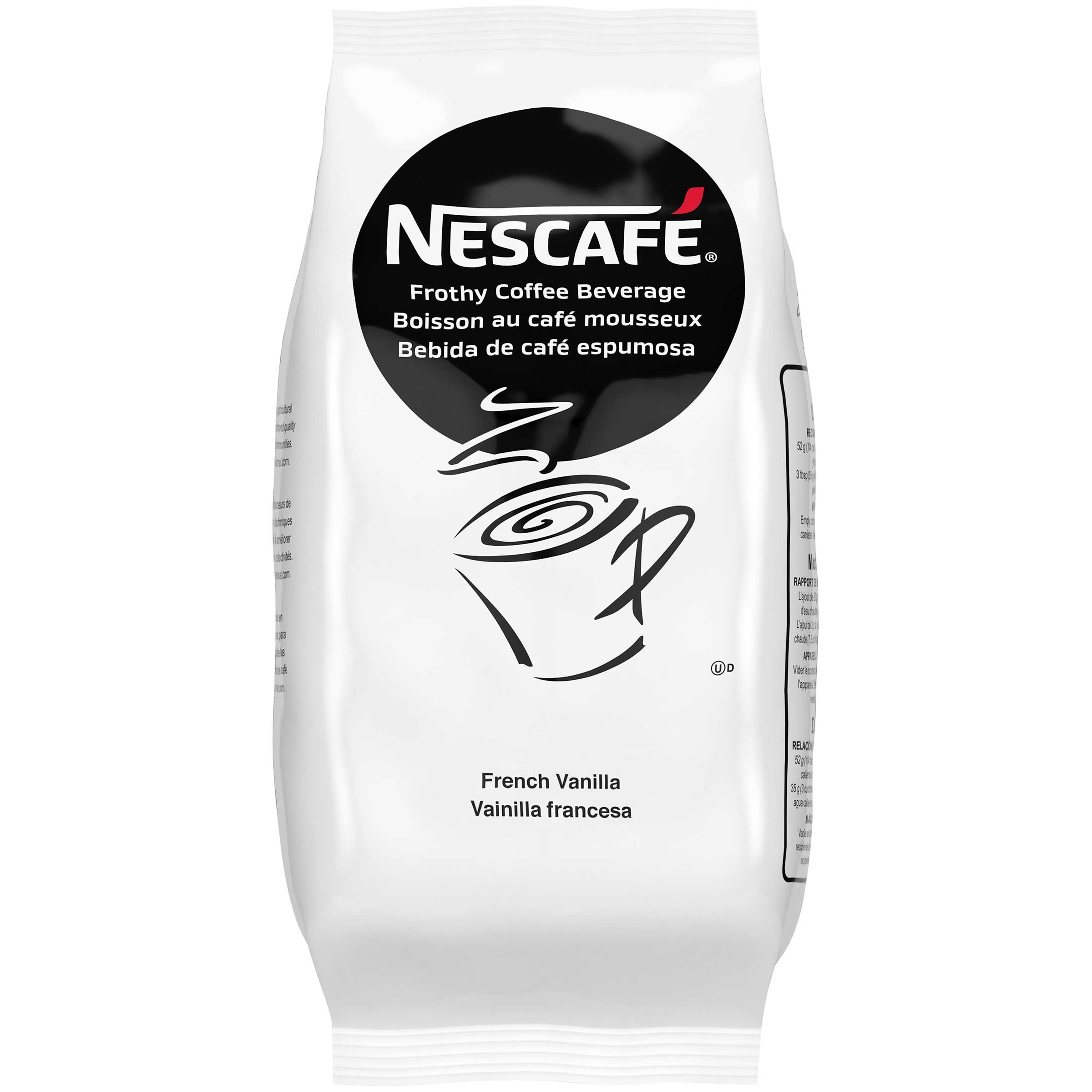 Nescafe Frothy Coffee Beverage, French Vanilla, 2 lb bag -- 6 Per Case