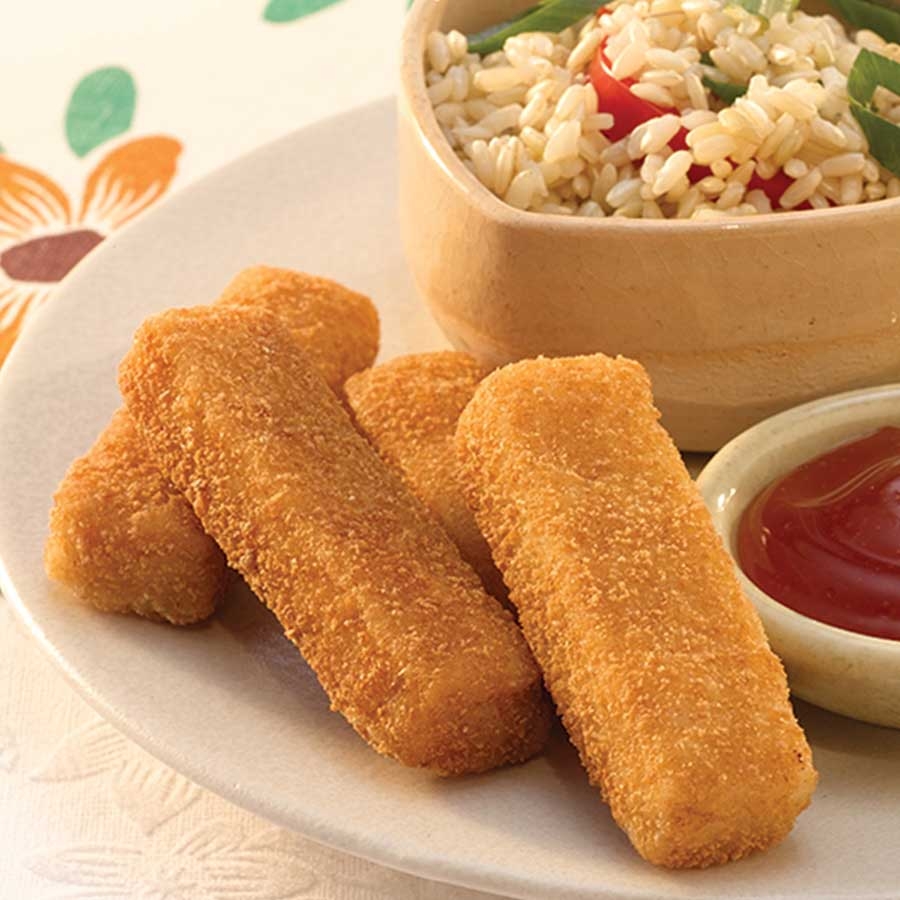 Trident Seafoods Crunchy Breaded Pollock Fish Sticks, Whole Grain, Oven Ready, 1 Ounce Pieces, 10 Pound
