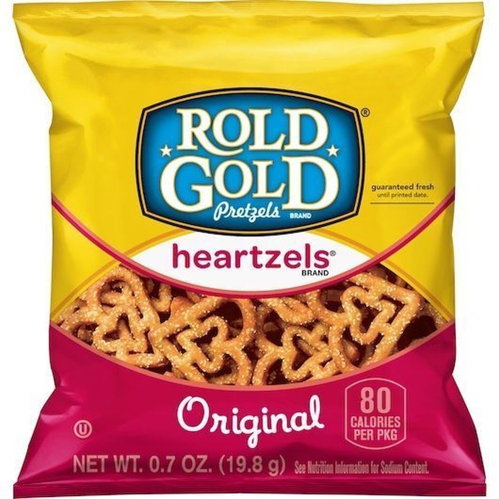 Rold Gold Heartzel Whole Grain Pretzel, 0.7 Ounce Bags -- 104 per case
