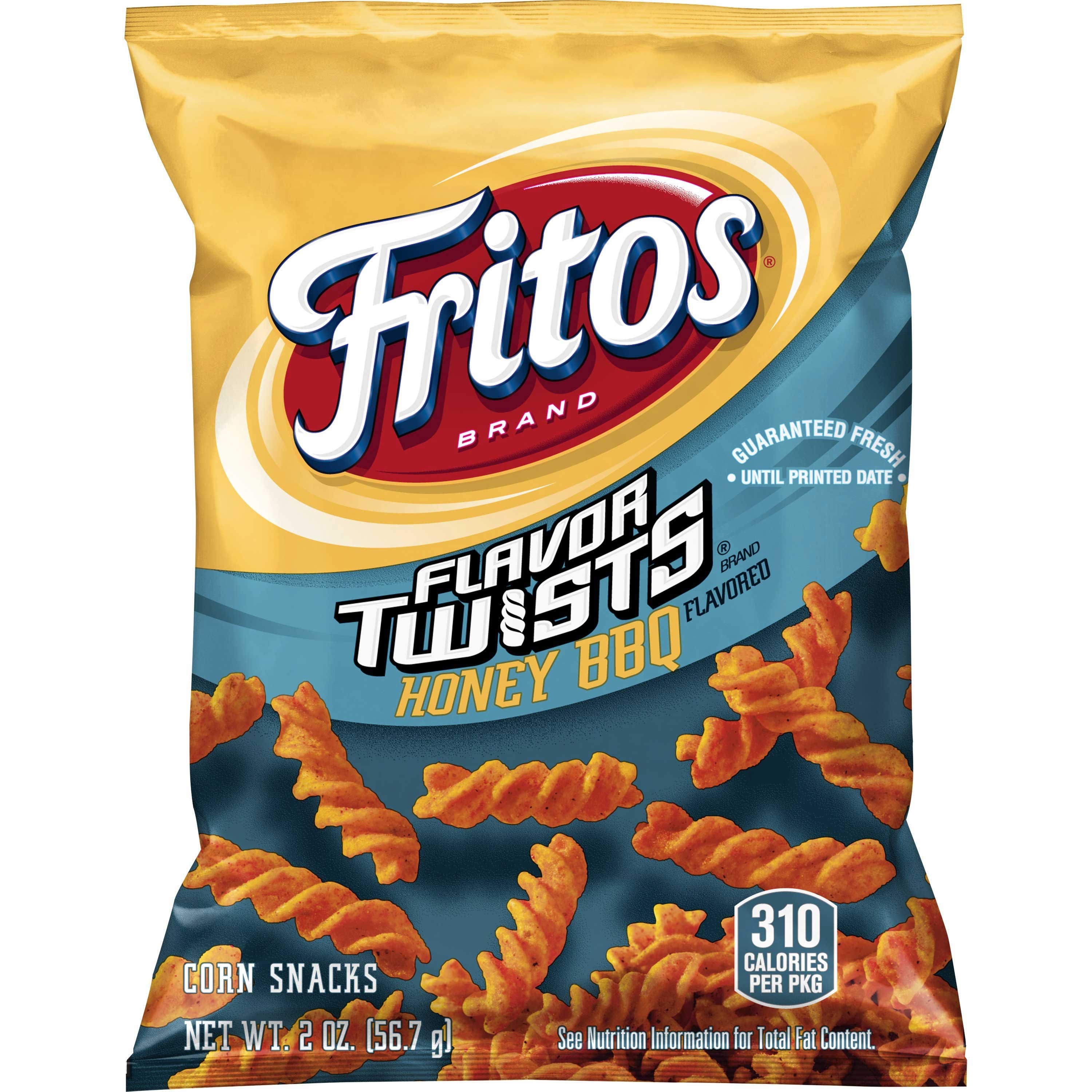 Fritos Honey BBQ Twist Corn Snacks, 2 Ounce -- 64 per case.