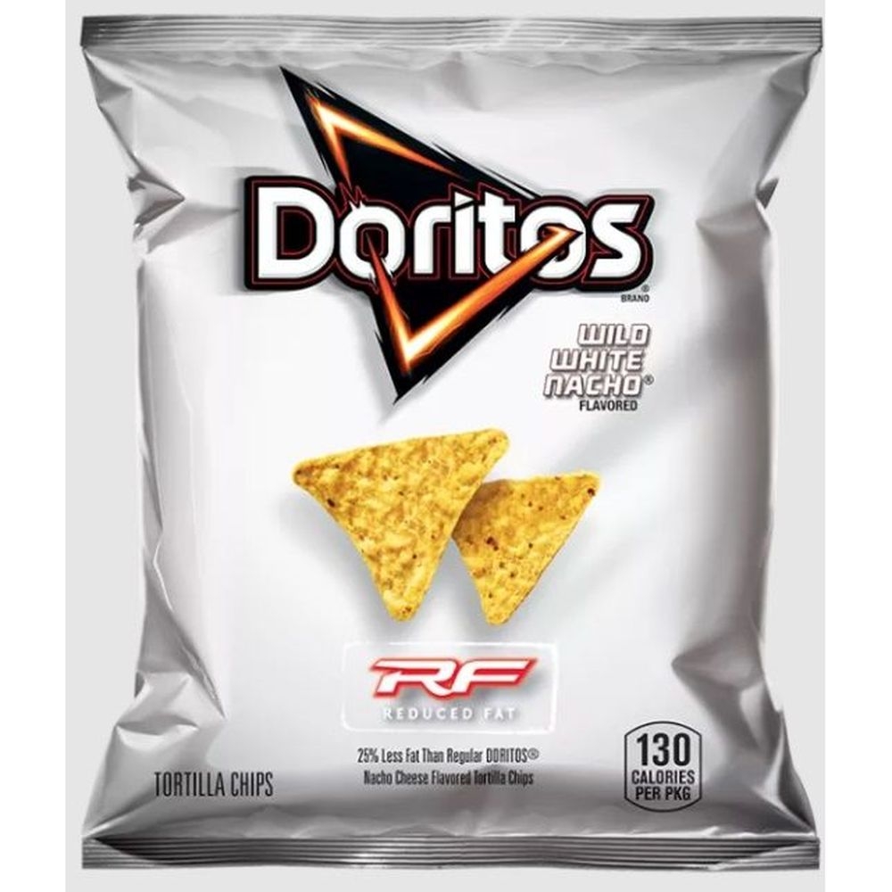 Doritos Reduced Fat Whole Grain White Nacho Tortilla Chips, 1 Ounce -- 72 per case