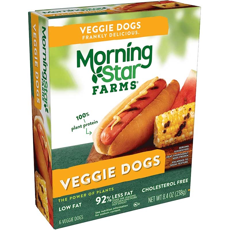 Morning Star Farms Veggie Dog, 8.4 Ounce -- 6 per case