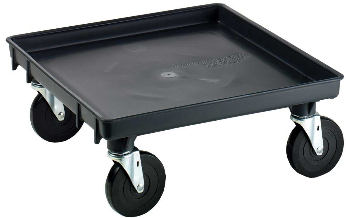 Vollrath Recycled Black Rack Dolly Base without Handle.