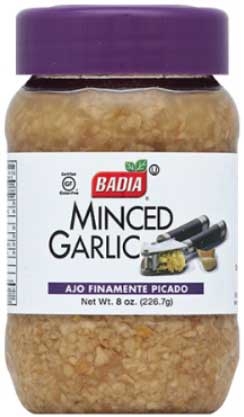 Badia Minced Garlic in Water, 8 Ounce -- 12 per case