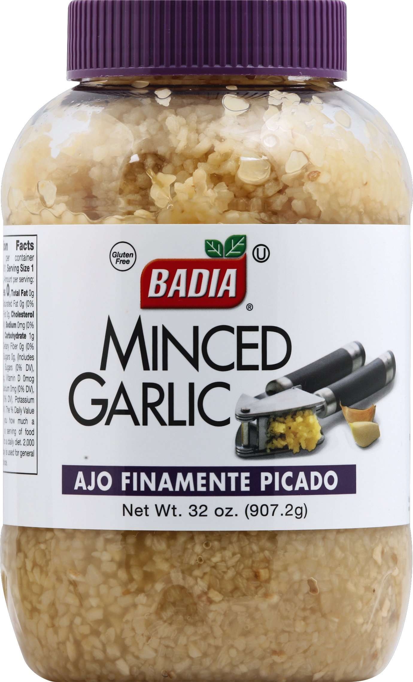 Badia Minced Garlic in Water, 32 Ounce -- 6 per case