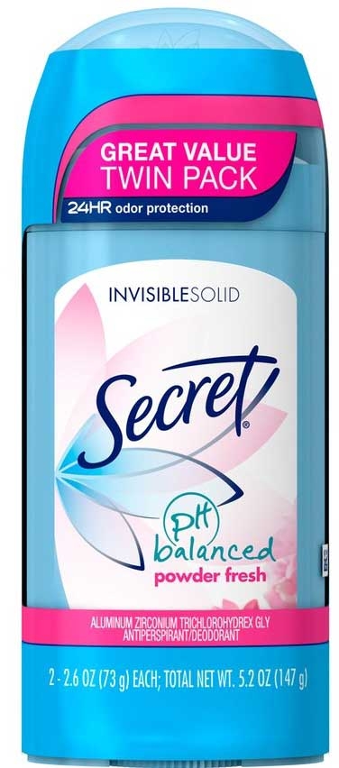 Secret Invisible Solid Powder Fresh Deodorant for Women, 5.2 Ounce -- 6 per case.