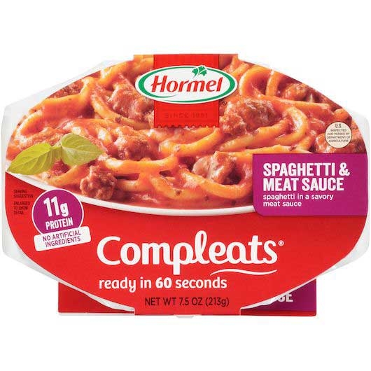 Hormel Compleats Spaghetti and Meat Sauce, 7.5 Ounce -- 7 per case