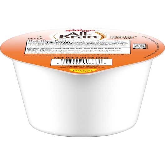 Kelloggs All Bran Complete Wheat Flakes Cereal, 0.88 Ounce Bowl -- 96 per case