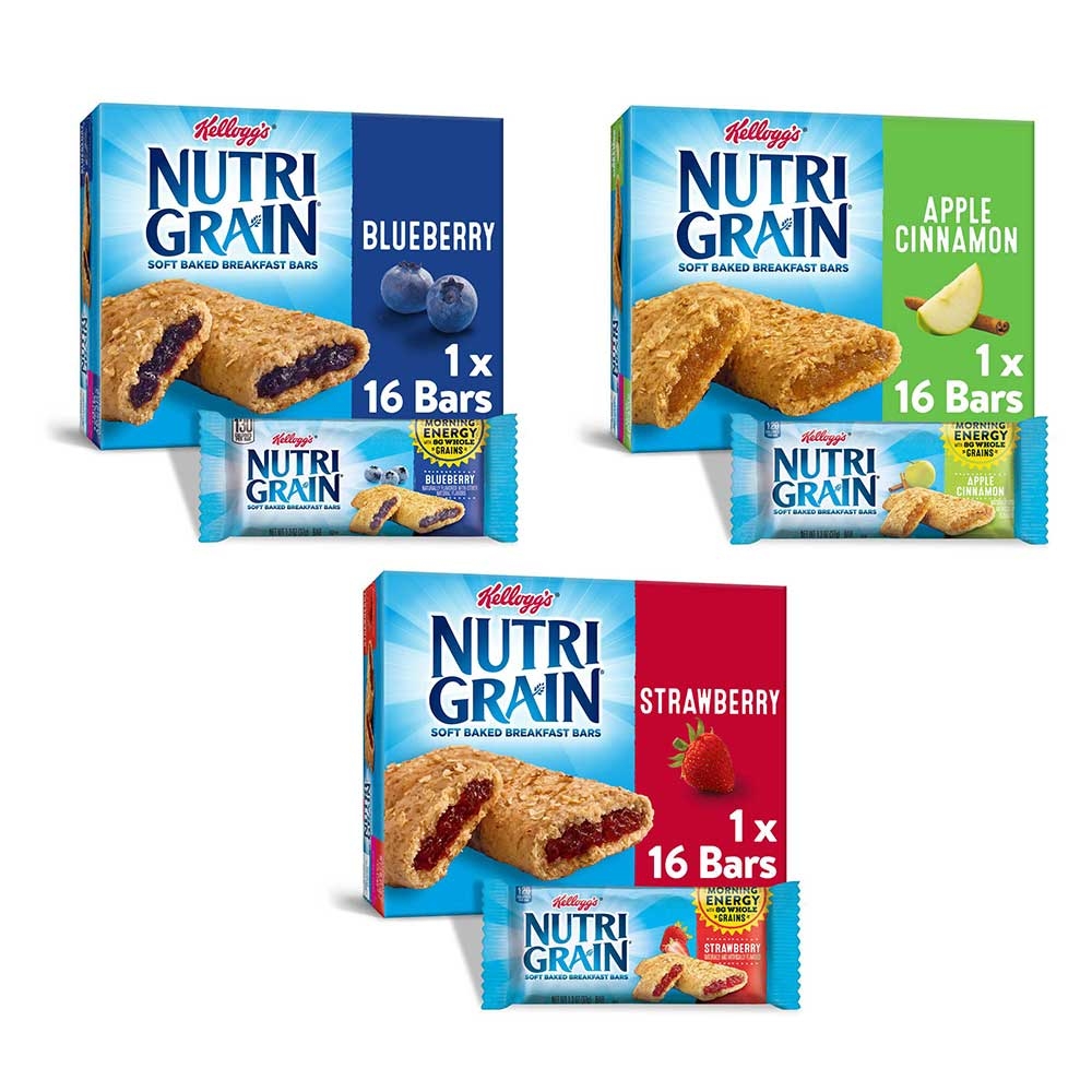 Nutri-Grain Cereal Bar Variety Pack - 1.3 oz. bar, 48 per case
