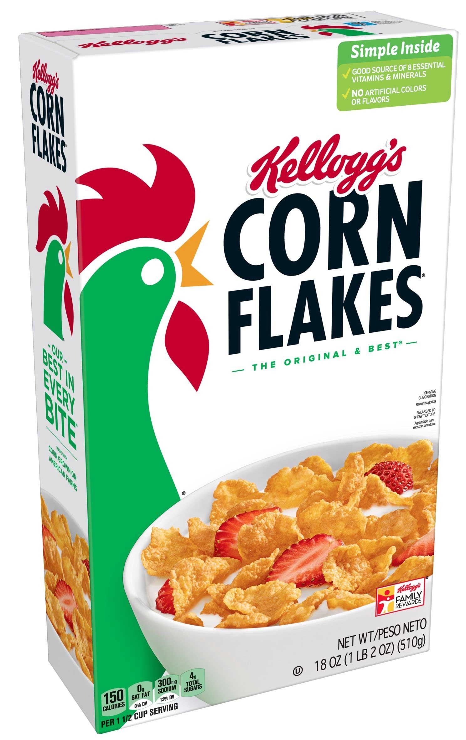 Kelloggs Corn Flakes Cereal, 18 Ounce -- 6 per case