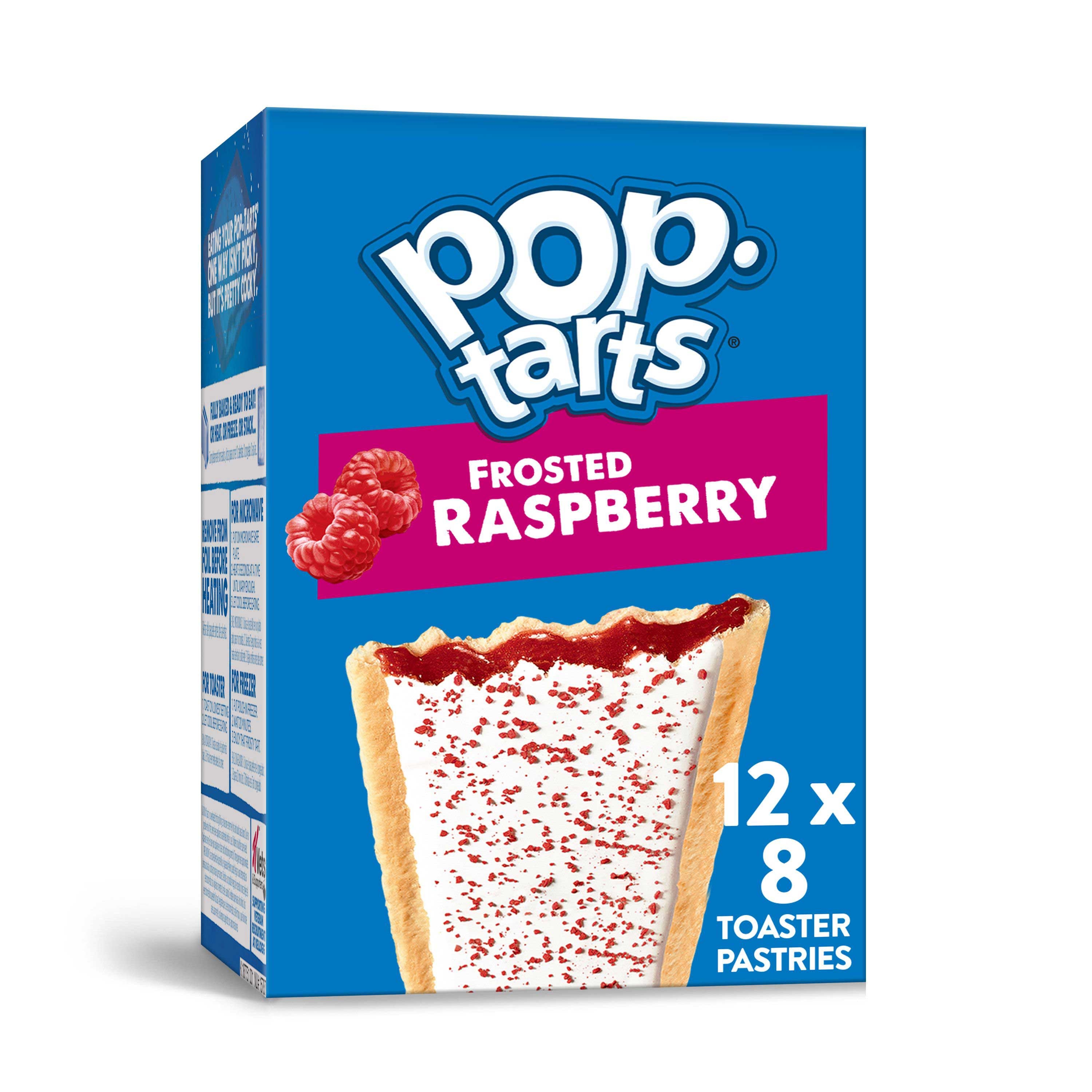 Kelloggs Pop-Tarts Frosted Raspberry Toaster Pastries, 13.5 Ounce -- 12 per case