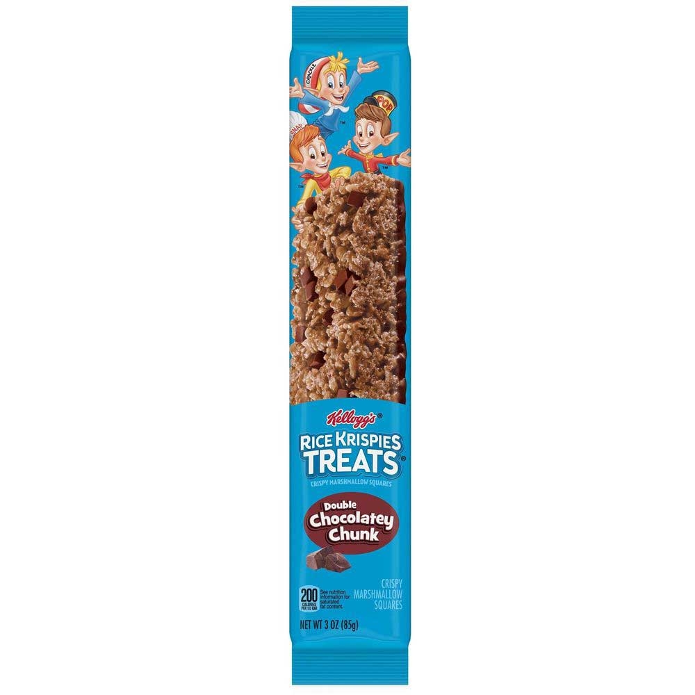 Kelloggs Rice Krispies Treats Double Chocolate Chunk Crispy Marshmallow Squares, 3 Ounce -- 72 per case