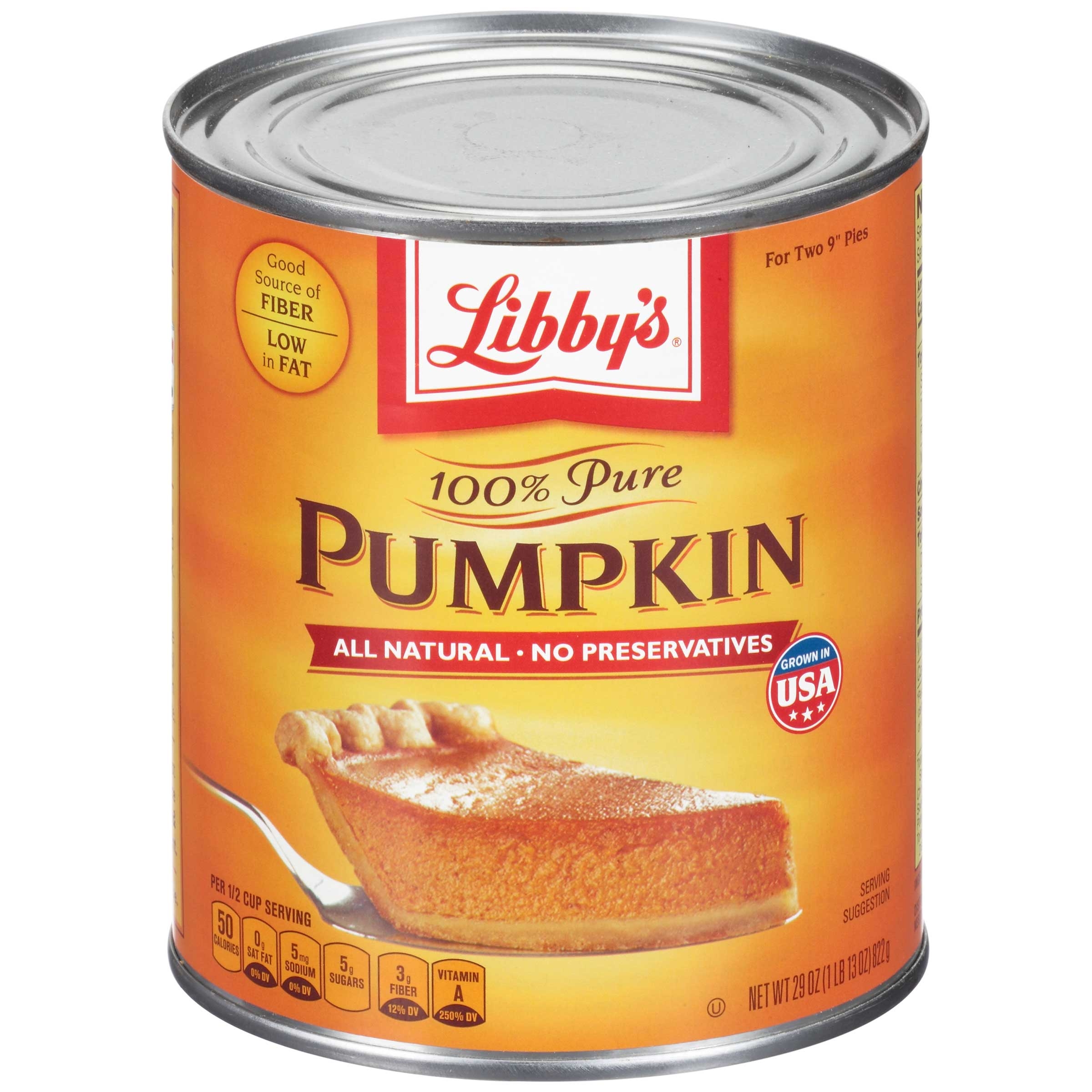 Libbys 100 Percent Pure Pumpkin, 29 Ounce -- 12 per case.