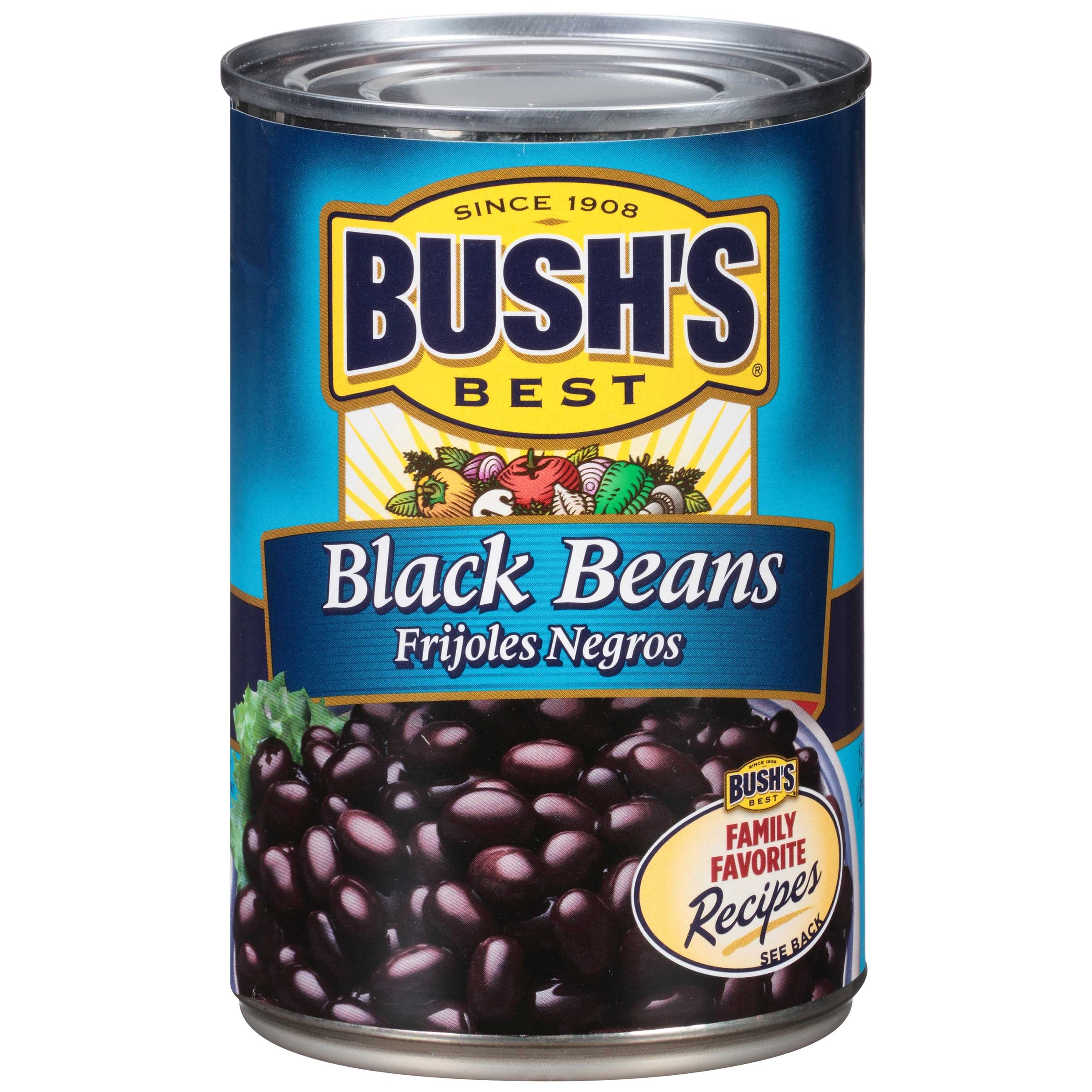 Bushs Best Black Beans, 15 Ounce -- 12 per case.