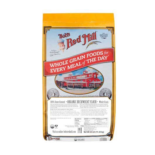 Bobs Red Mill Organic Buckwheat Flour, 25 Pound