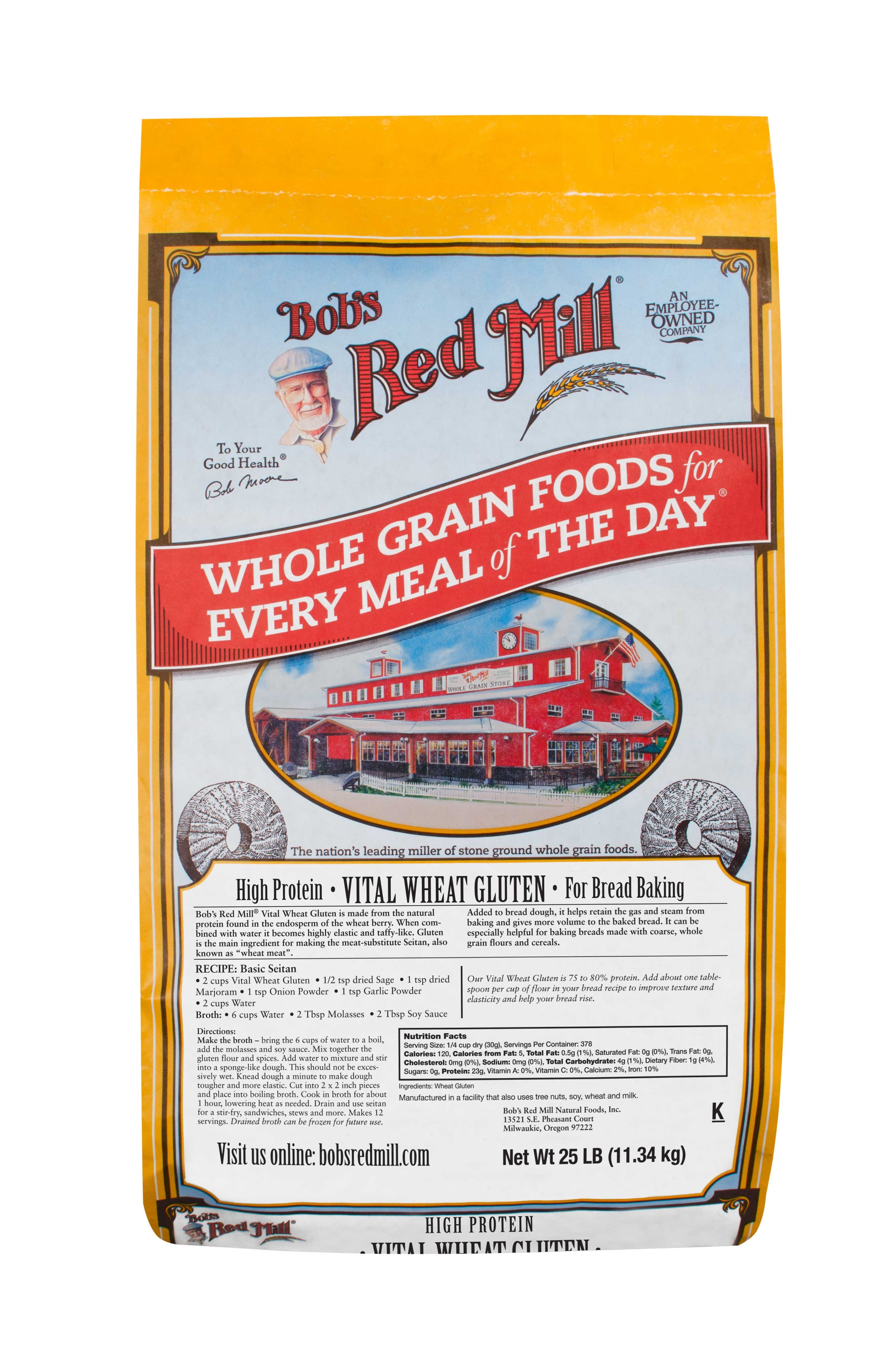 Bobs Red Mill Vital Wheat Gluten, 25 Pound