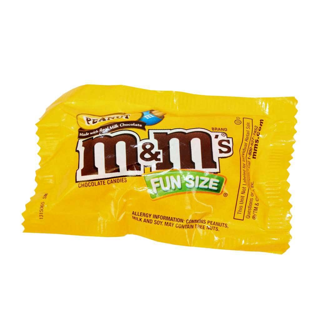 M and Ms Fun Size Peanut Chocolate Candy, 23 Pound.