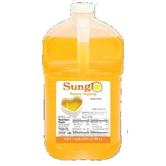 Great Western Sunglo Buttery Topping, 4 Gallon