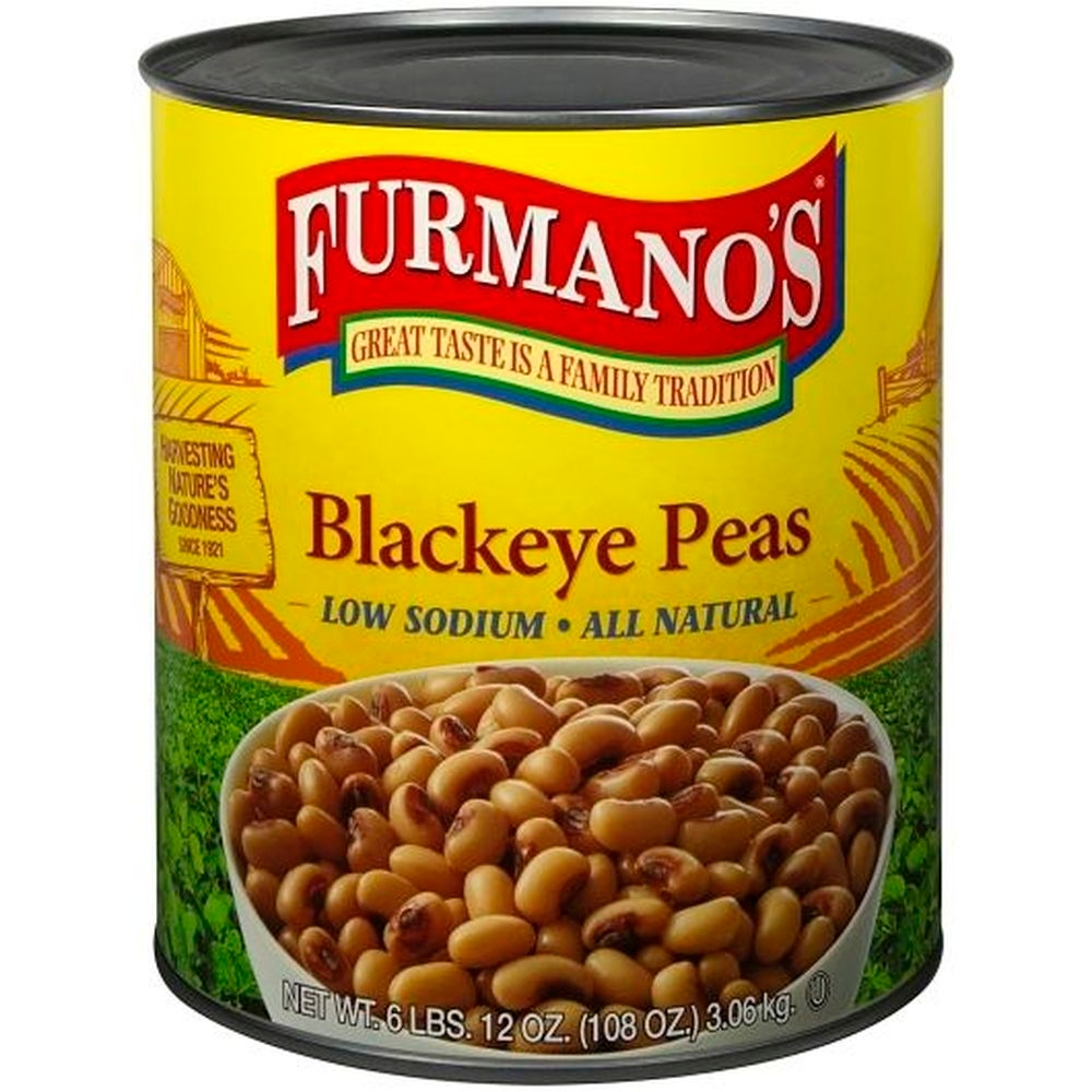 Furmanos Blackeye Peas, 108 Ounce -- 6 per case