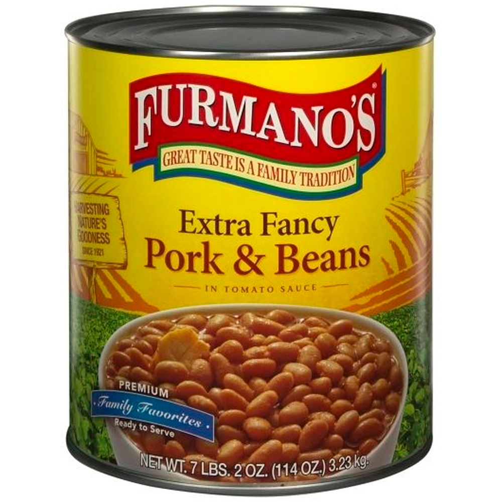 Furmanos Extra Fancy Pork and Beans with Sugar, 114 Ounce -- 6 per case