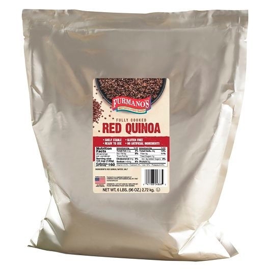 Furmanos Fully Cooked Red Quinoa, 96 Ounce Pouch -- 6 per case