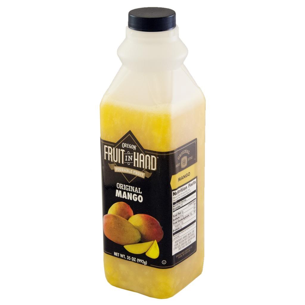 Fruit In Hand Mango Pourable Fruit Puree, 35 Ounce -- 6 per case